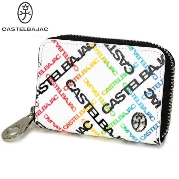 CASTELBAJAC カステルバジャック 牛革 コインケース 小銭入れ ホワイト ラウンドファスナー仕様　 この他にも出品中? ca22083