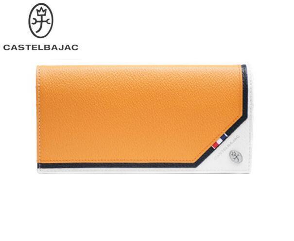 CASTELBAJAC カステルバジャック 牛革 長財布 多収納デザイン オレンジ　 この他にも出品中? ca22160