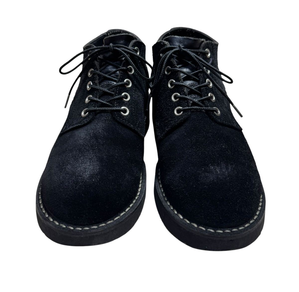HATHORN ハソーン オックスフォード ワークシューズ ブラックスエード 7.5E 25.5㎝_画像3