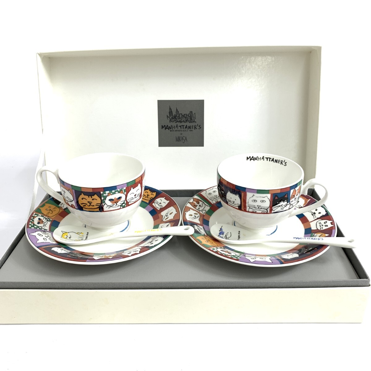 未使用品◇Manhattaner's マンハッタナーズ MIKASA ペア 碗皿 未使用品◇Manhattaner's マンハッタナーズ MIKASA ペア 碗皿