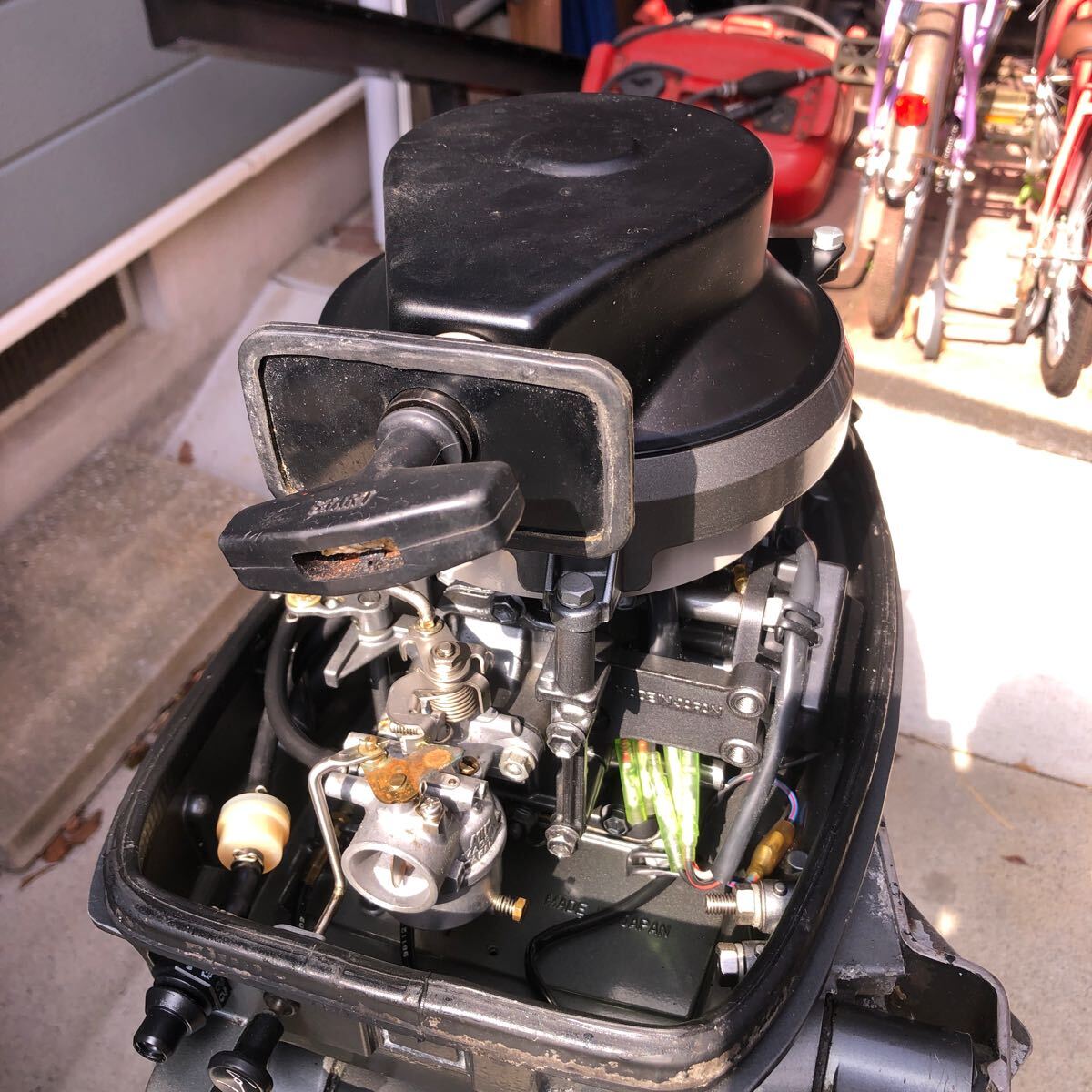 スズキ 船外機 2スト 5馬力 2気筒 8馬力ベース 内部美品 スズキ 船外機 2スト 5馬力 2気筒 8馬力ベース 内部美品