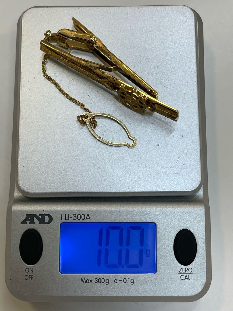 34、全日本海員組合 功労金賞 ネクタイピン バッジ 微章 K18 34、全日本海員組合 功労金賞 ネクタイピン バッジ 微章 K18
