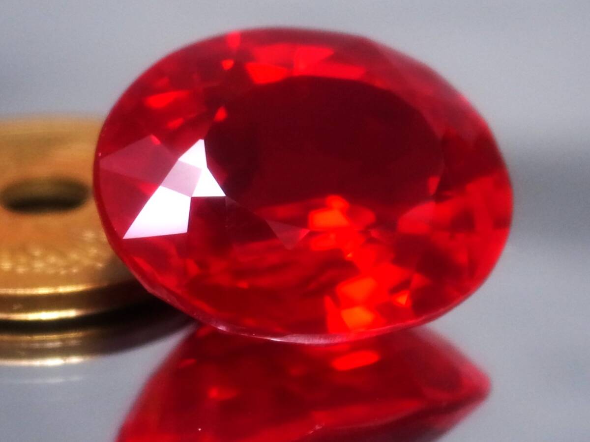 31.30ct 新品・特大サイズ・ピジョンブラッドカラー合成ルビー 31.30ct 新品・特大サイズ・ピジョンブラッドカラー合成ルビー
