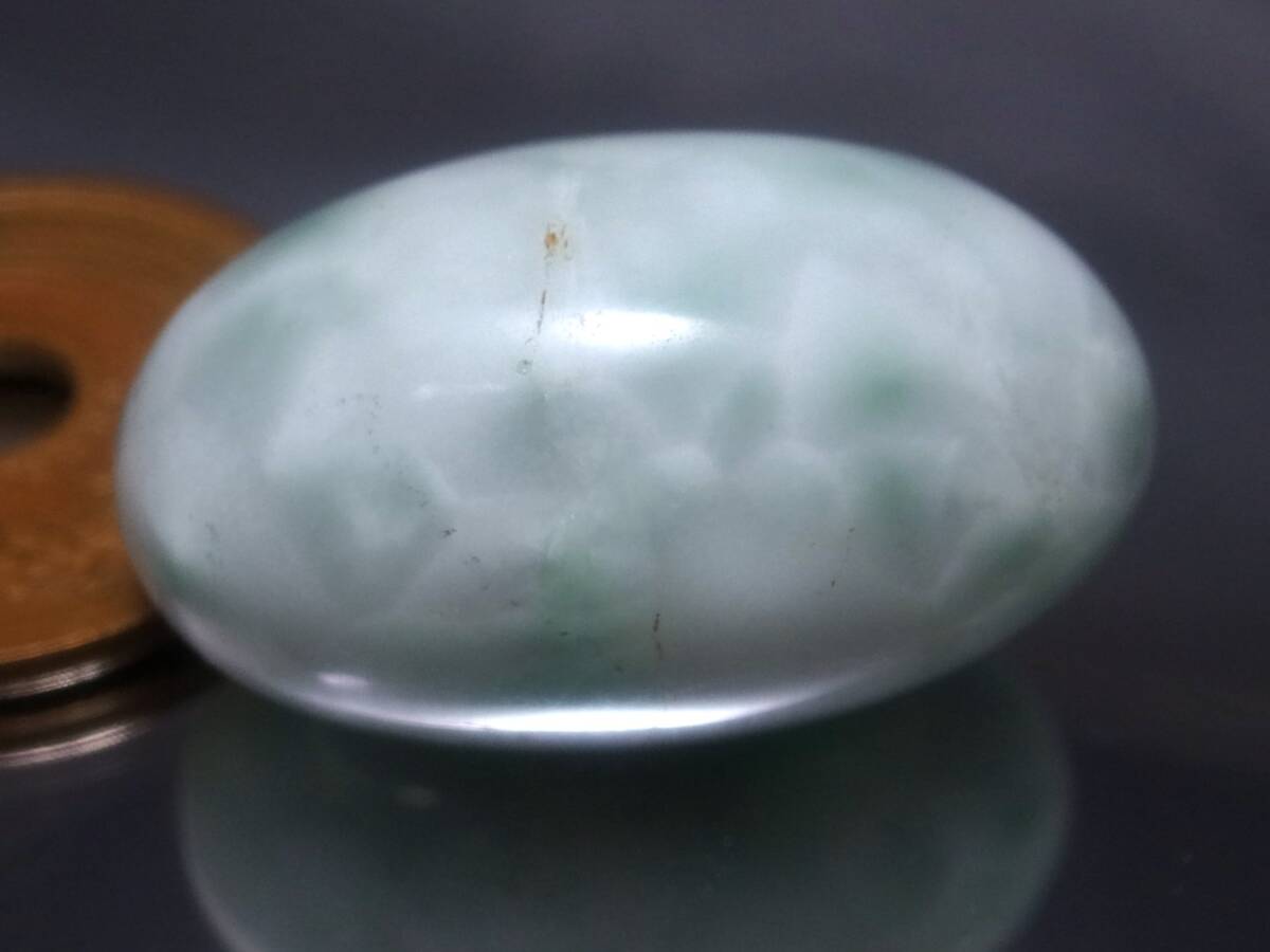 50.45ct 新品・珍しいライトグリーンカラー天然ラリマー磨き原石 50.45ct 新品・珍しいライトグリーンカラー天然ラリマー磨き原石