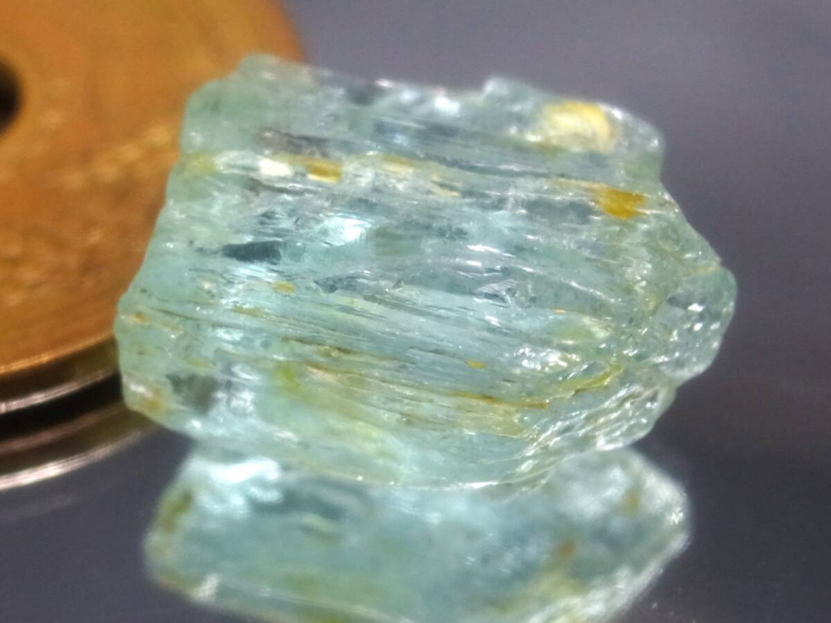 7.62ct 新品・天然サンタマリアアクアマリン原石 ブラジル 7.62ct 新品・天然サンタマリアアクアマリン原石 ブラジル