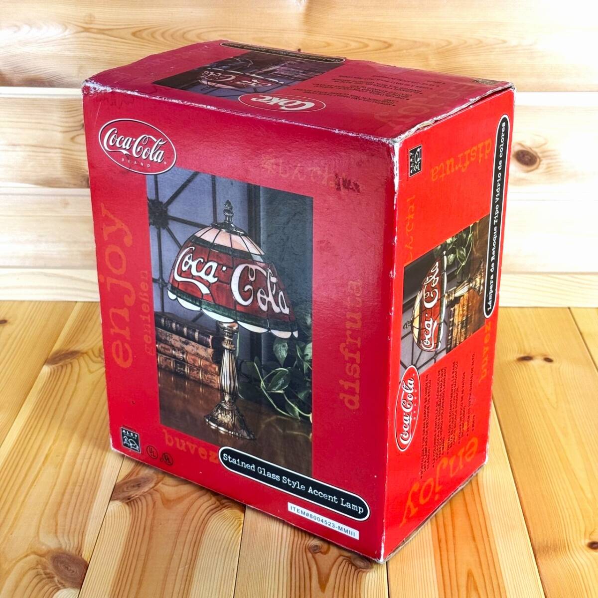 コカコーラ Coca-Cola ティファニーランプ ステンドグラス調 コカコーラ Coca-Cola ティファニーランプ ステンドグラス調