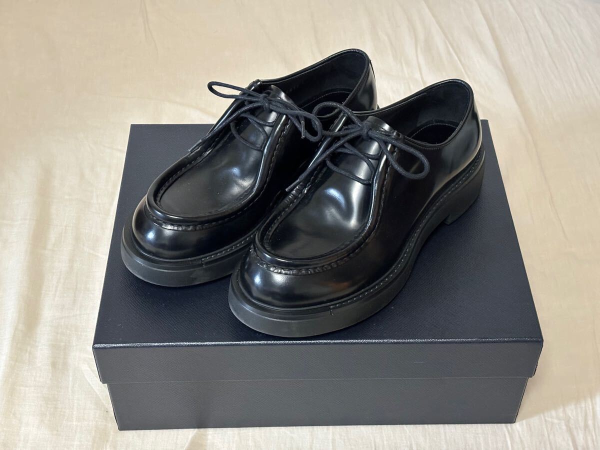 PRADA ダイアパソン レザー 23AW 黒 革靴 26cm 革靴 本革 レザー PRADA ダイアパソン レザー 23AW 黒 革靴 26cm 革靴 本革 レザー