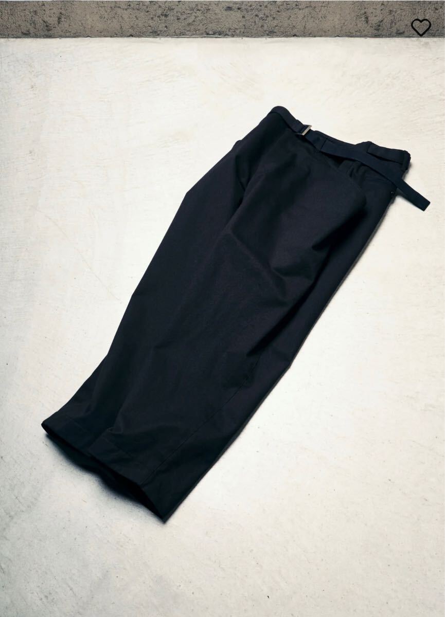 新品】サイズ0 黒 SACAI 25SS Cotton Chino Pants サカイ 新品】サイズ0 黒 SACAI 25SS Cotton Chino Pants サカイ