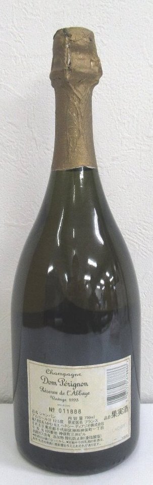 ドンペリニヨン レゼルヴ ド ラベイ 1998 750ml 12.5%(ドン ドンペリニヨン レゼルヴ ド ラベイ 1998 750ml 12.5%(ドン