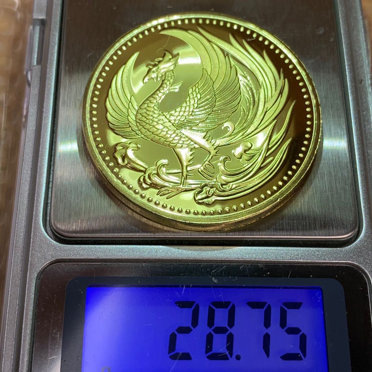 28.75g 記念メダル 鳳凰 菊の御紋 金貨 大型金貨 菊花紋章 日本 28.75g 記念メダル 鳳凰 菊の御紋 金貨 大型金貨 菊花紋章 日本