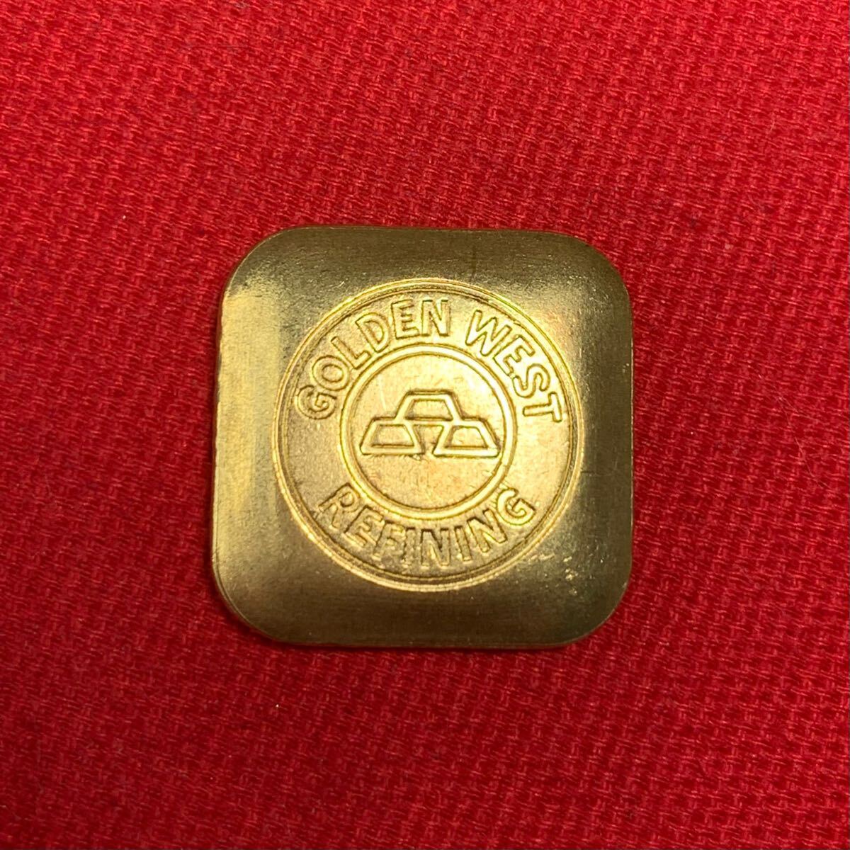 11.28g 外国古銭 Golden West オーストラリア 四角金貨 旭日 11.28g 外国古銭 Golden West オーストラリア 四角金貨 旭日