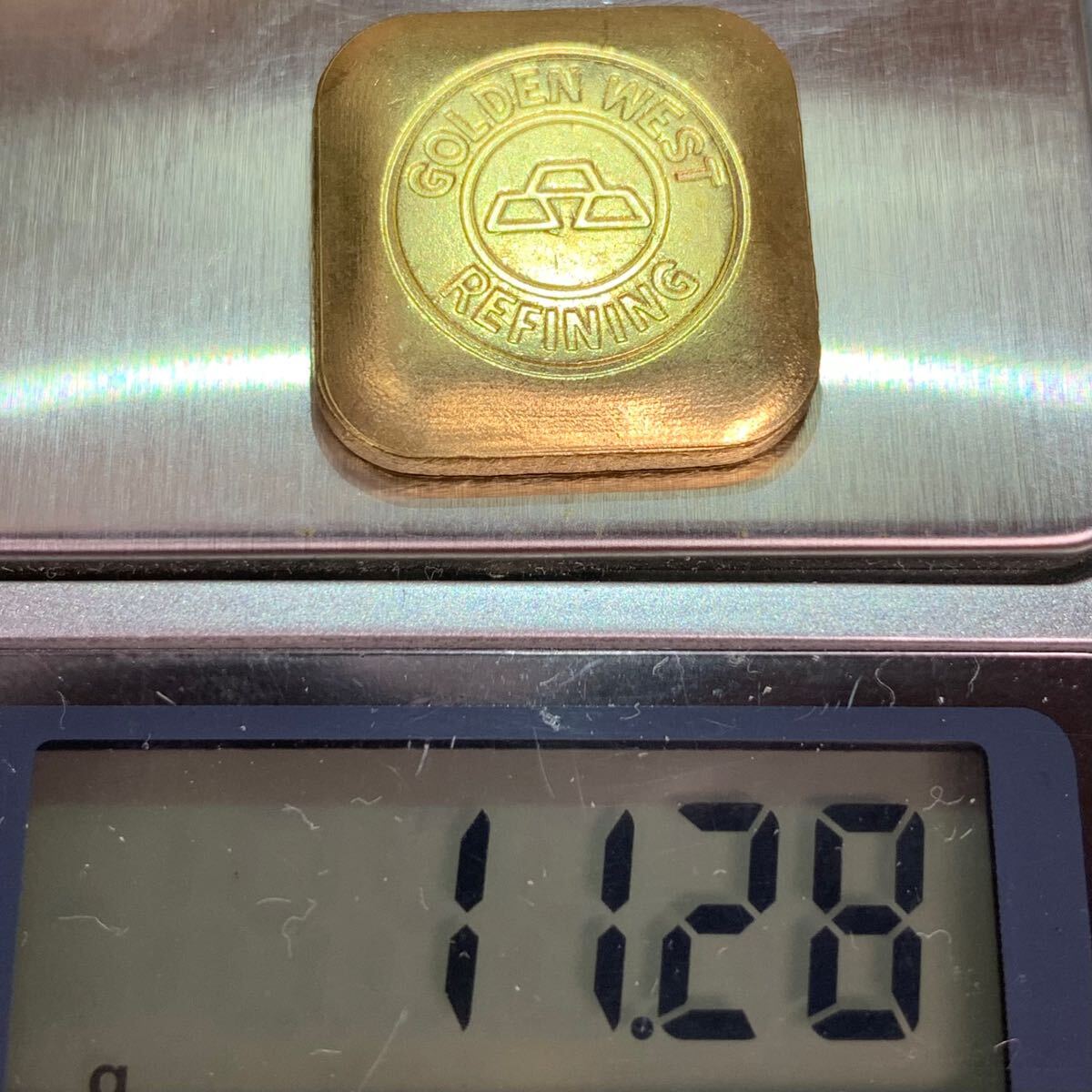 11.28g 外国古銭 Golden West オーストラリア 四角金貨 旭日 11.28g 外国古銭 Golden West オーストラリア 四角金貨 旭日