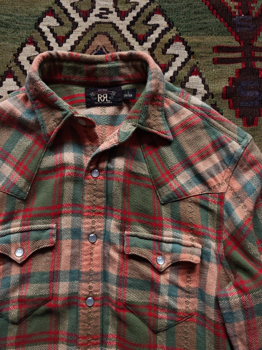 名作 RRL CHECK WESTERN SHIRTS ウエスタンシャツ ネイティブ 名作 RRL CHECK WESTERN SHIRTS ウエスタンシャツ ネイティブ