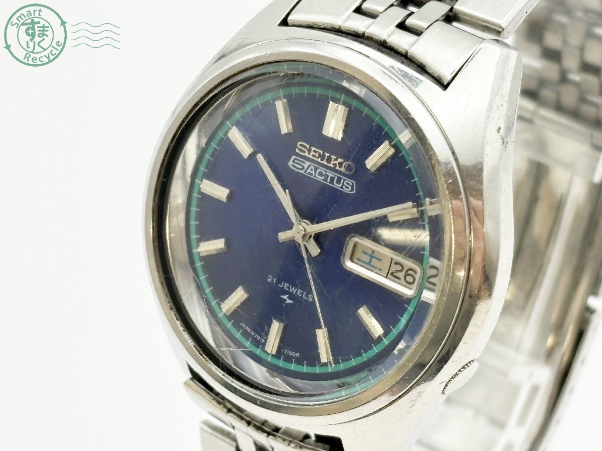 BD0602313 ▽ SEIKO セイコー 5ACTUS アクタス 7019-7060 ブルー BD0602313 ▽ SEIKO セイコー 5ACTUS アクタス 7019-7060 ブルー