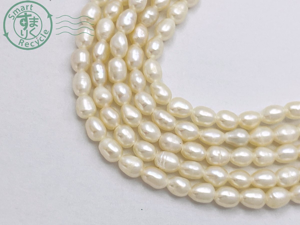 BD0606247 ☆ 5連 バロックパール パール 真珠 ネックレス 留め BD0606247 ☆ 5連 バロックパール パール 真珠 ネックレス 留め
