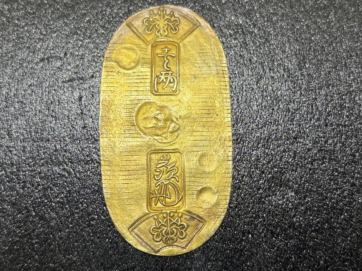 高品質の人気 天保小判金 裏刻印 鑑定保証書/木箱付き 量目約11.19g 長 坂 コレクション