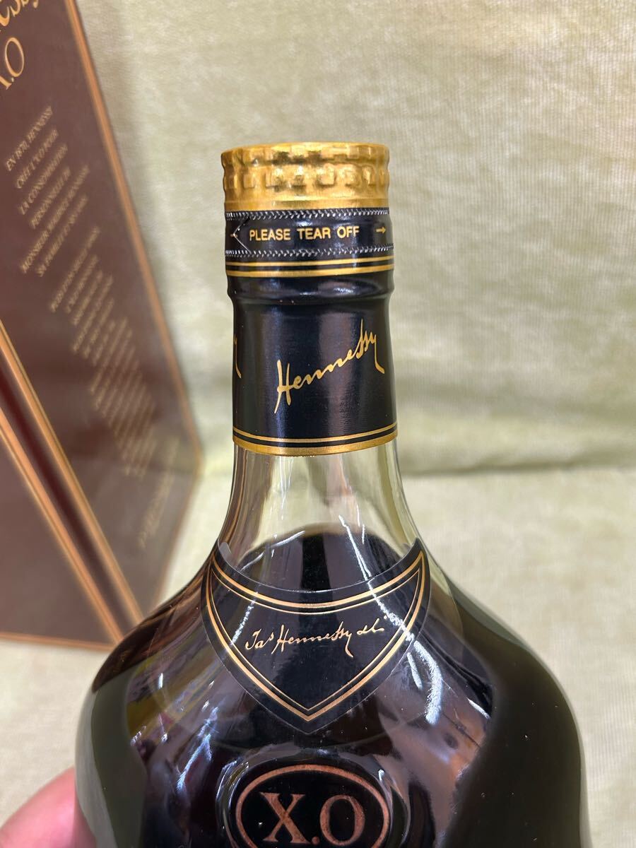 Hennessy ヘネシー XO コニャック 金キャップ クリアボトル Hennessy ヘネシー XO コニャック 金キャップ クリアボトル