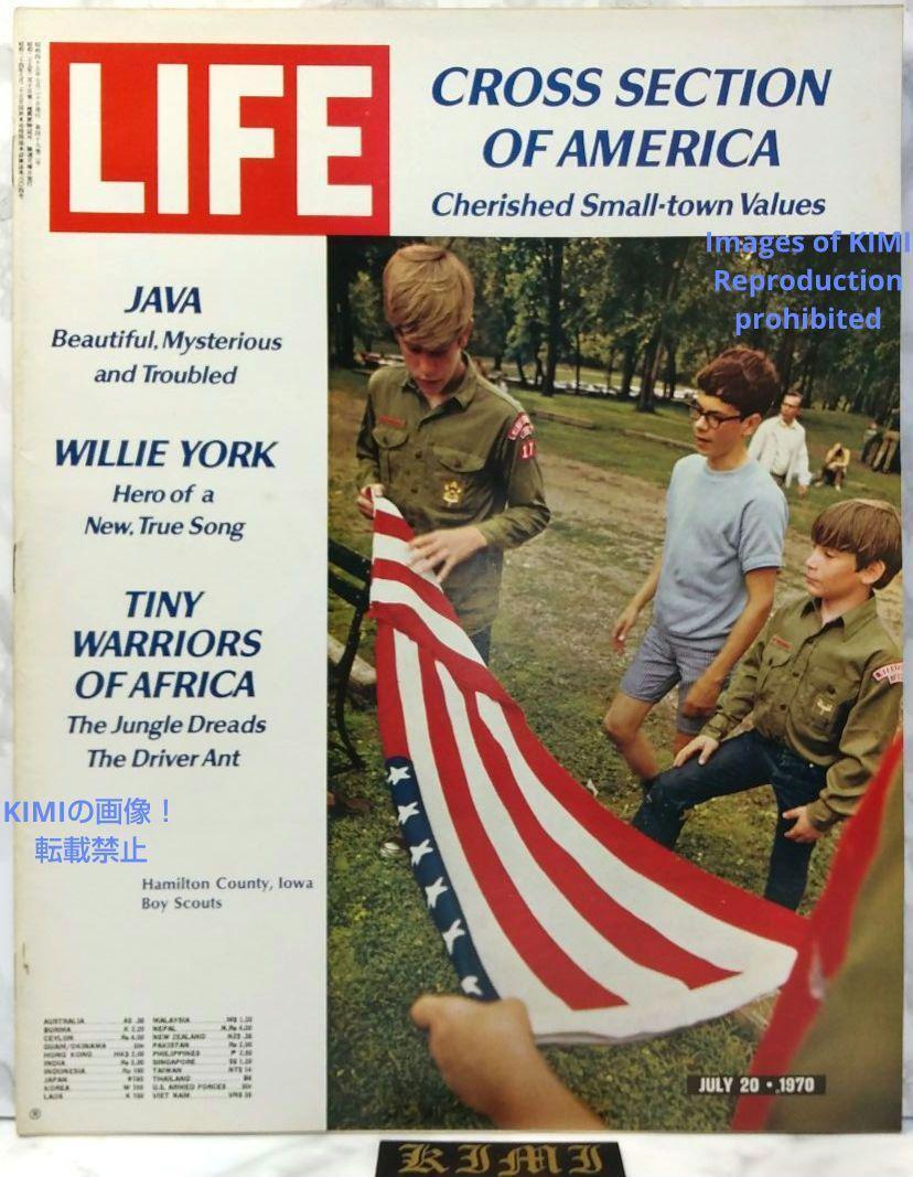 【動(dòng)畫あり】ライフ マガジン 1970 7月20 Magazine JULY 20 1970 Vol.49 No.2 CROSS SECTION OF AMERICA Cherished Small-town Values JAVA