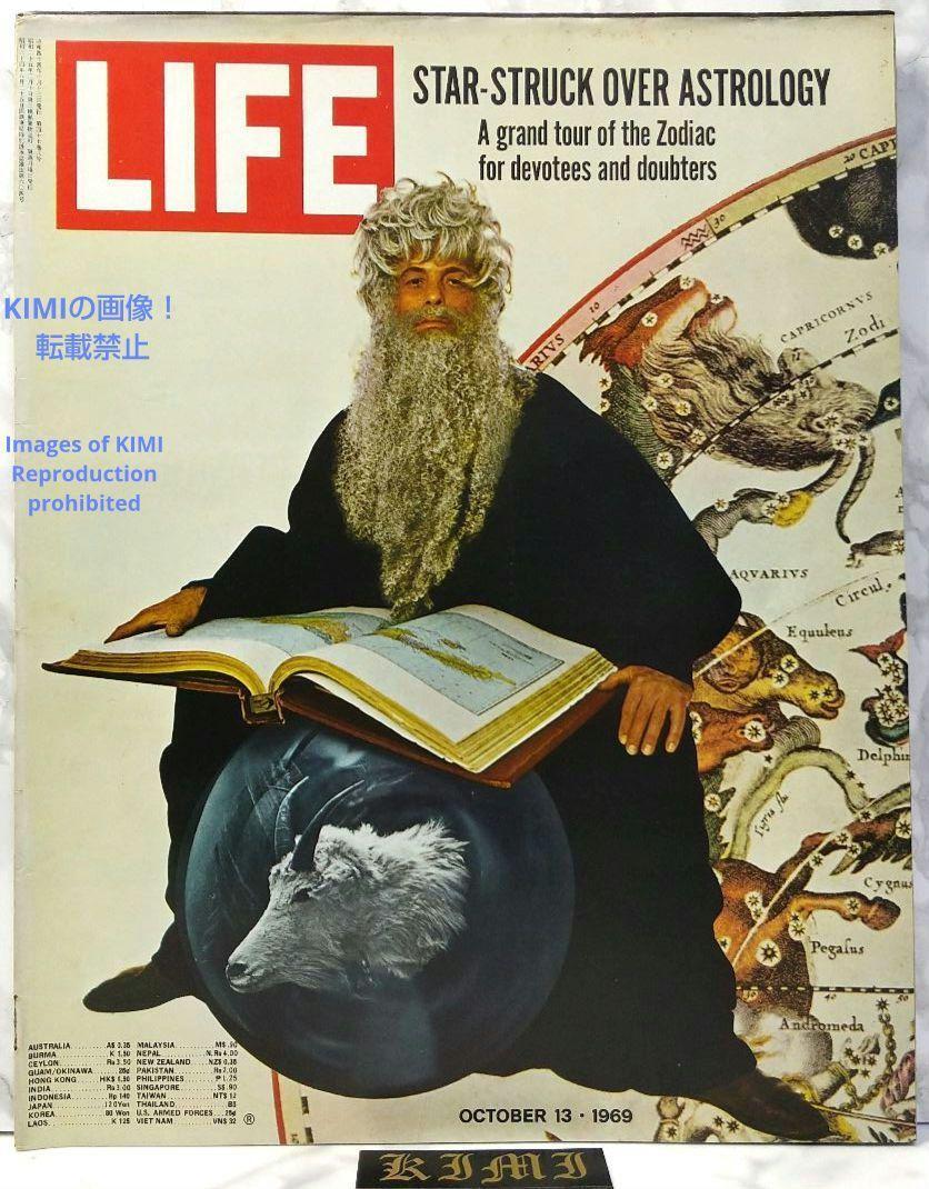 【動畫あり】ライフ マガジン 1969 10月13 LIFE Magazine OCTOBER 13 1969 Vol.47 No.8 STAR-STRUCK OVER ASTROLOGY A grand tour of the Z