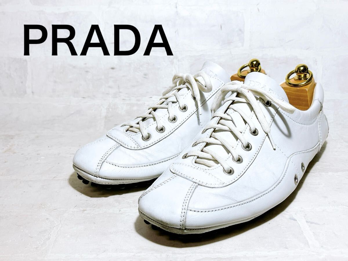 正規品【美品】PRADA プラダ 最高級 ドライビングシューズ 本革 正規品【美品】PRADA プラダ 最高級 ドライビングシューズ 本革