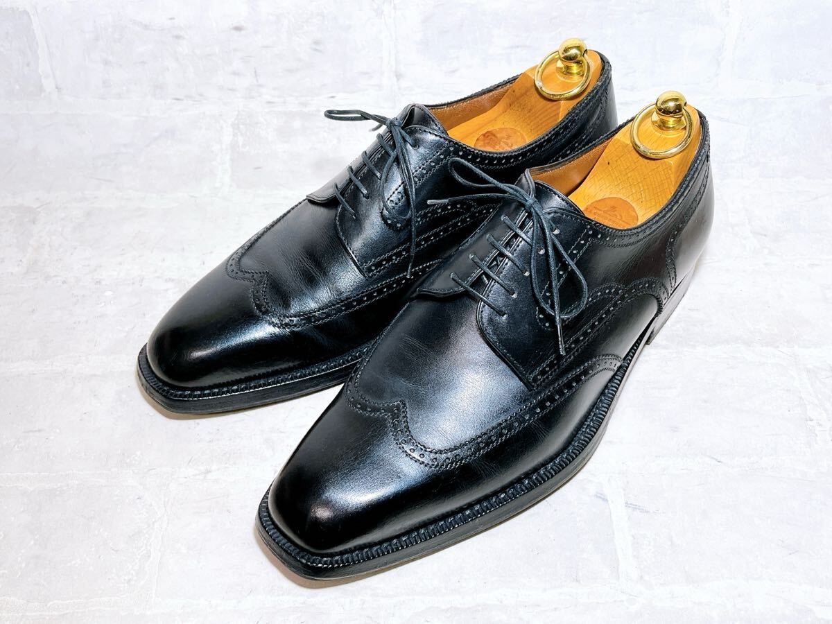 イタリア製【美品】a testoni アテストーニ 高級 ウィングチップ イタリア製【美品】a testoni アテストーニ 高級 ウィングチップ