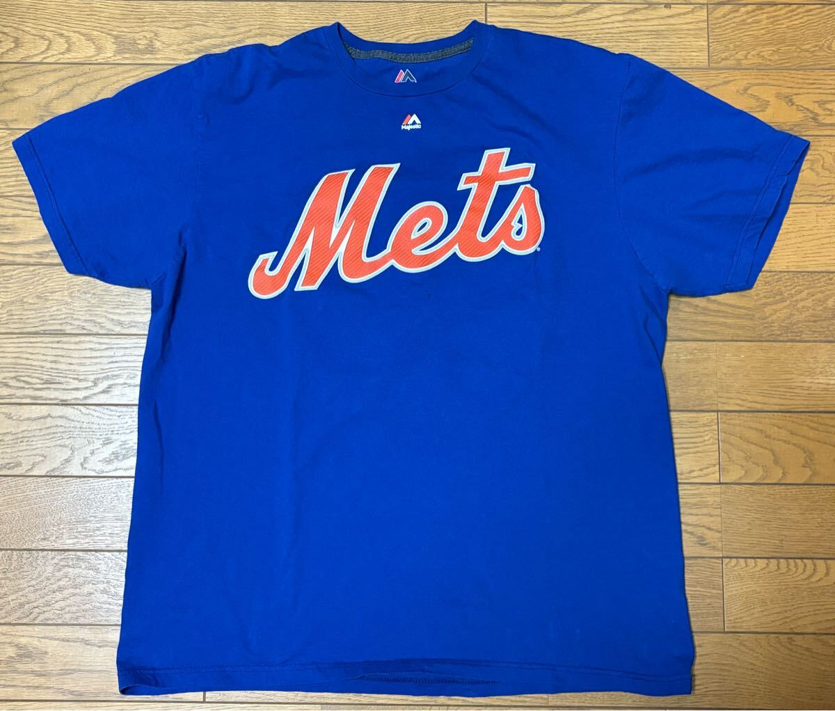 MLB NEW YORK METS #28 MURPHY MEN’S SHORT SLEEVE T-SHIRTS (Majestic) size-XL(着丈72身幅59) 中古(美品-数回使用) 送料無料 NCNR