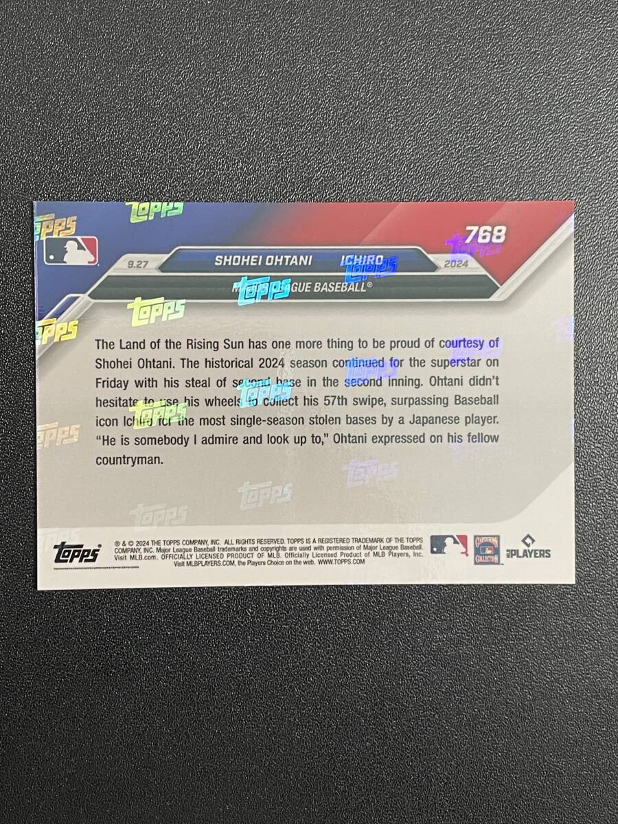 大谷翔平 イチロー 2024 TOPPS NOW 768 Shohei Ohtani Ichiro 大谷翔平 イチロー 2024 TOPPS NOW 768 Shohei Ohtani Ichiro