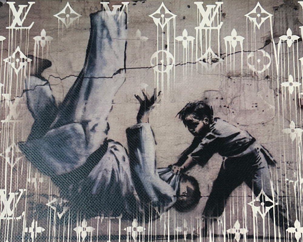 世界限定100枚 DEATH NYC バンクシー Banksy「柔道家を投げる 世界限定100枚 DEATH NYC バンクシー Banksy「柔道家を投げる
