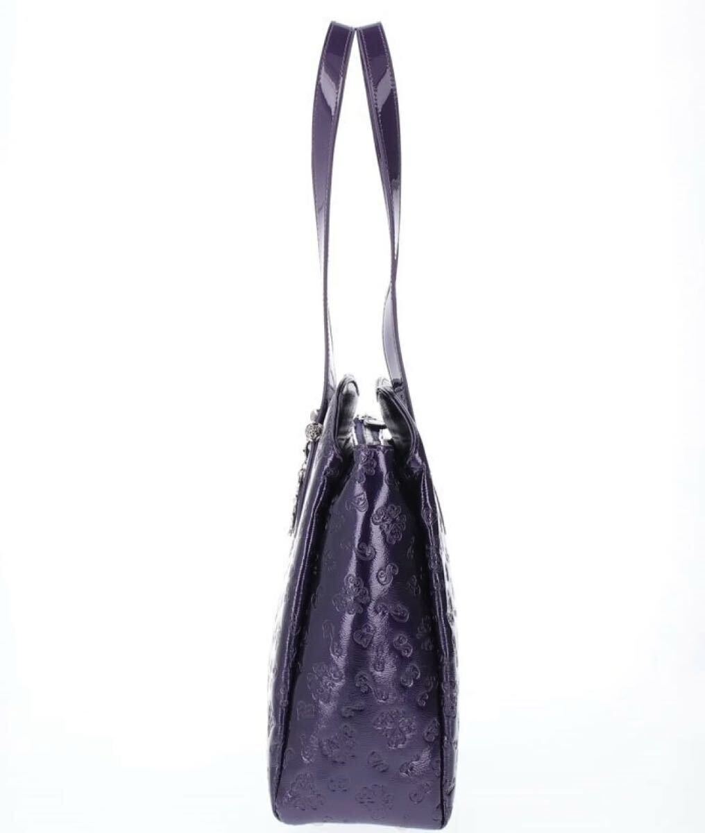 アナ スイ エリス トートバッグ ANNA SUI レザー パープル 紫 アナ スイ エリス トートバッグ ANNA SUI レザー パープル 紫