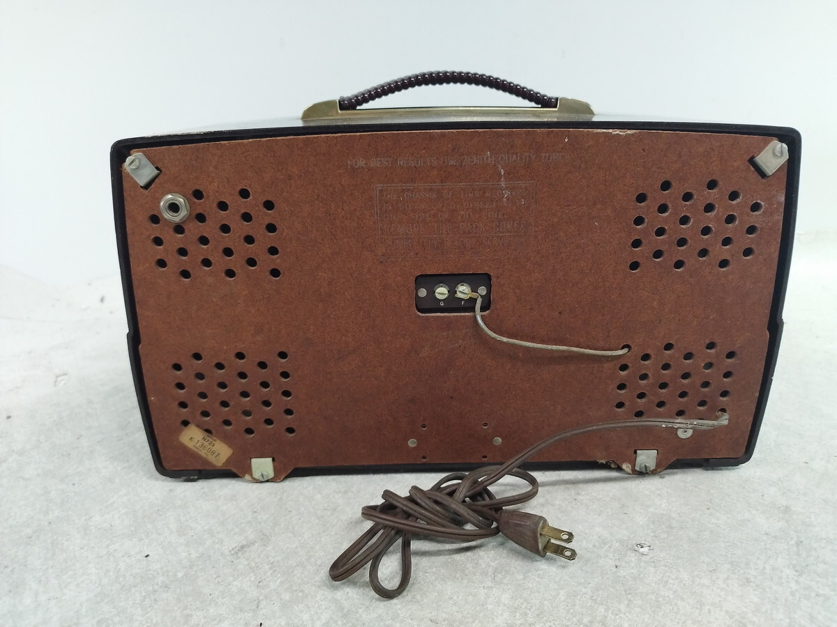 a4-088 □ZENITH RADIO ゼニス 真空管ラジオ 現状品 a4-088 □ZENITH RADIO ゼニス 真空管ラジオ 現状品