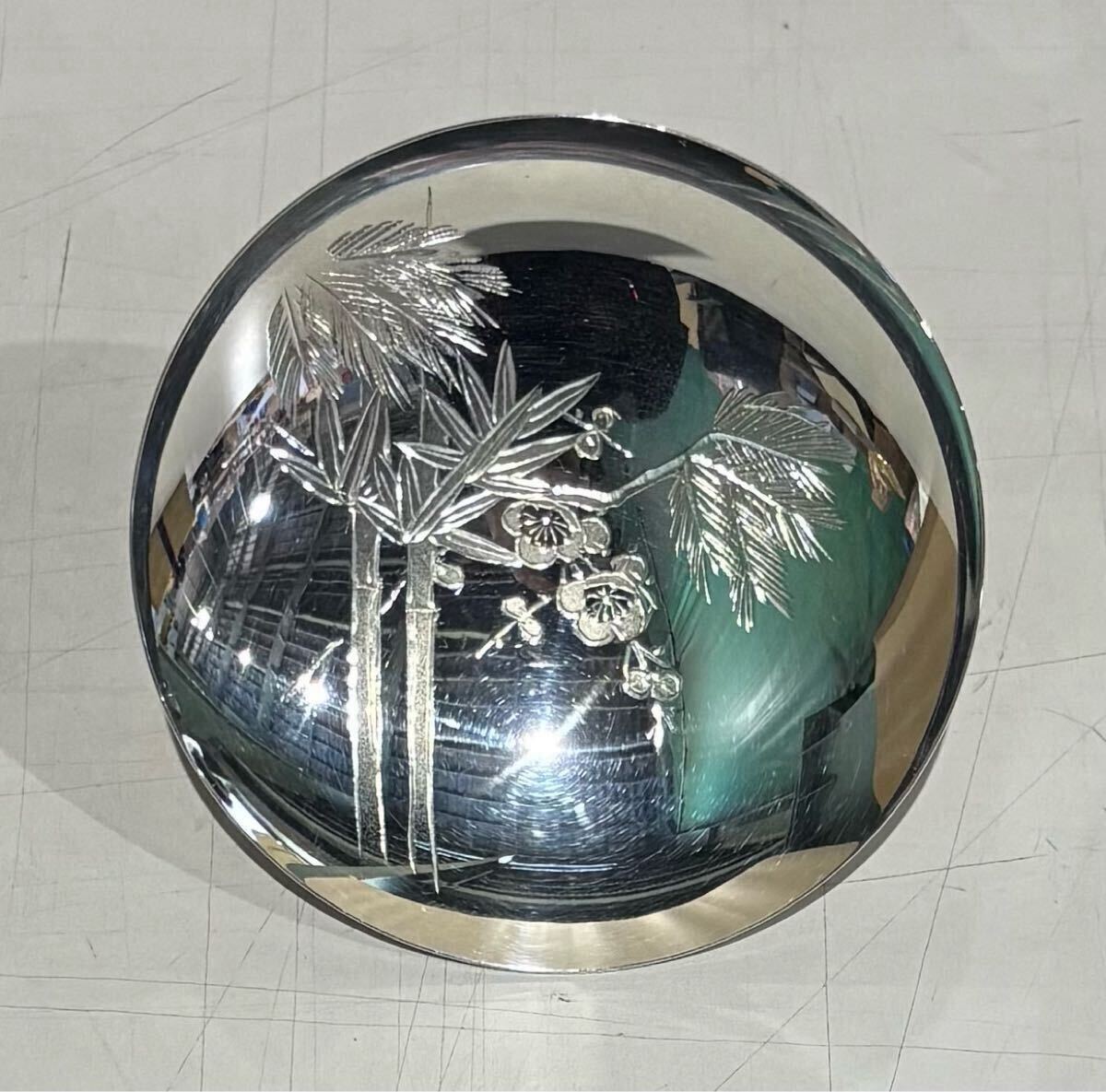 純銀 銀盃 銀杯 盃 記念品 SILVER シルバー 90g 木箱(銀製 純銀 銀盃 銀杯 盃 記念品 SILVER シルバー 90g 木箱(銀製