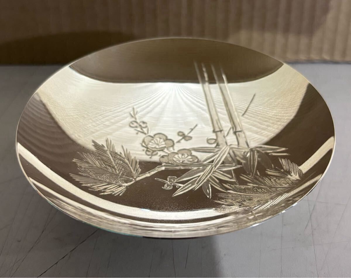 純銀 銀盃 銀杯 盃 記念品 SILVER シルバー 90g 木箱(銀製 純銀 銀盃 銀杯 盃 記念品 SILVER シルバー 90g 木箱(銀製