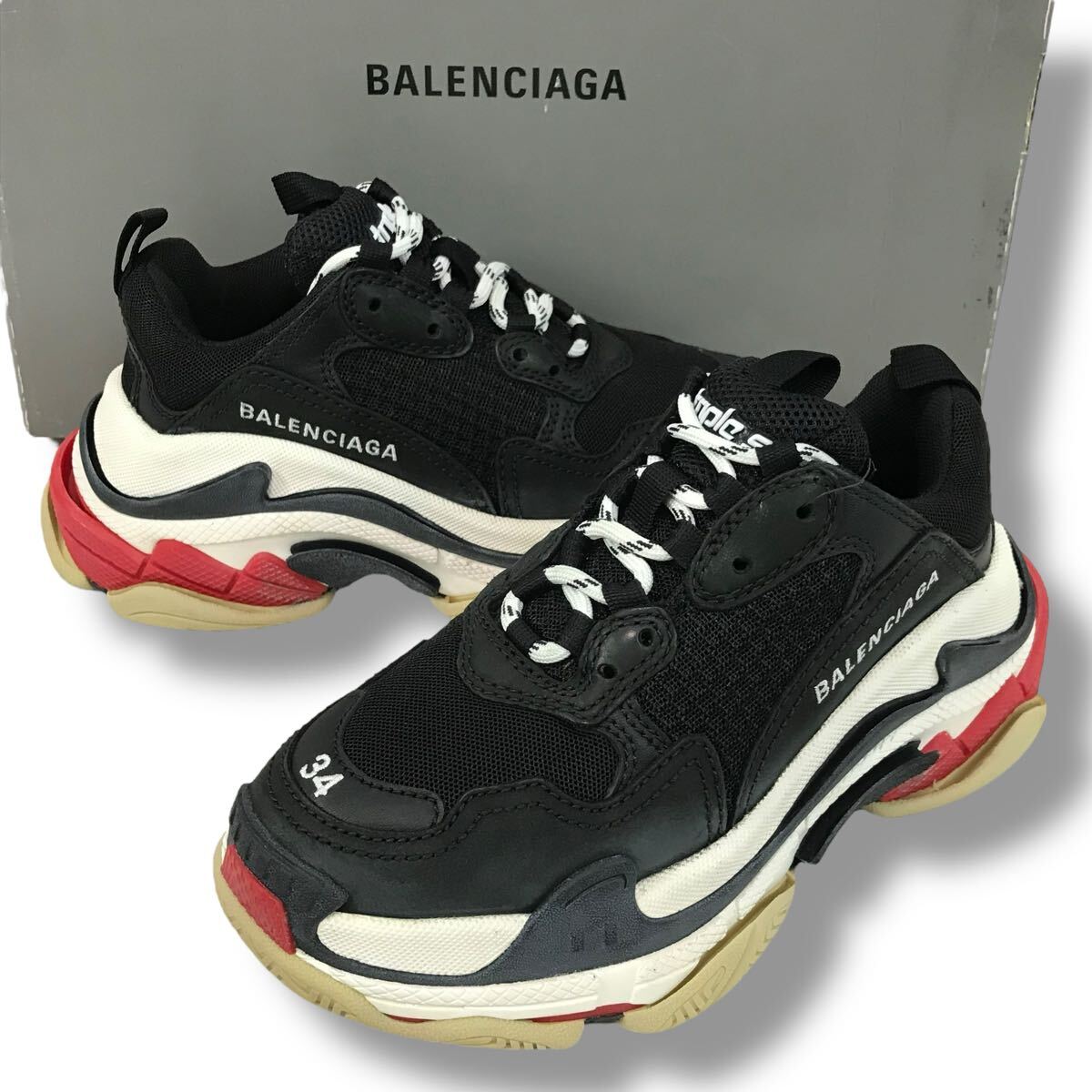 x46 良品 BALENCIAGA バレンシアガ TRIPLE S トリプルS x46 良品 BALENCIAGA バレンシアガ TRIPLE S トリプルS