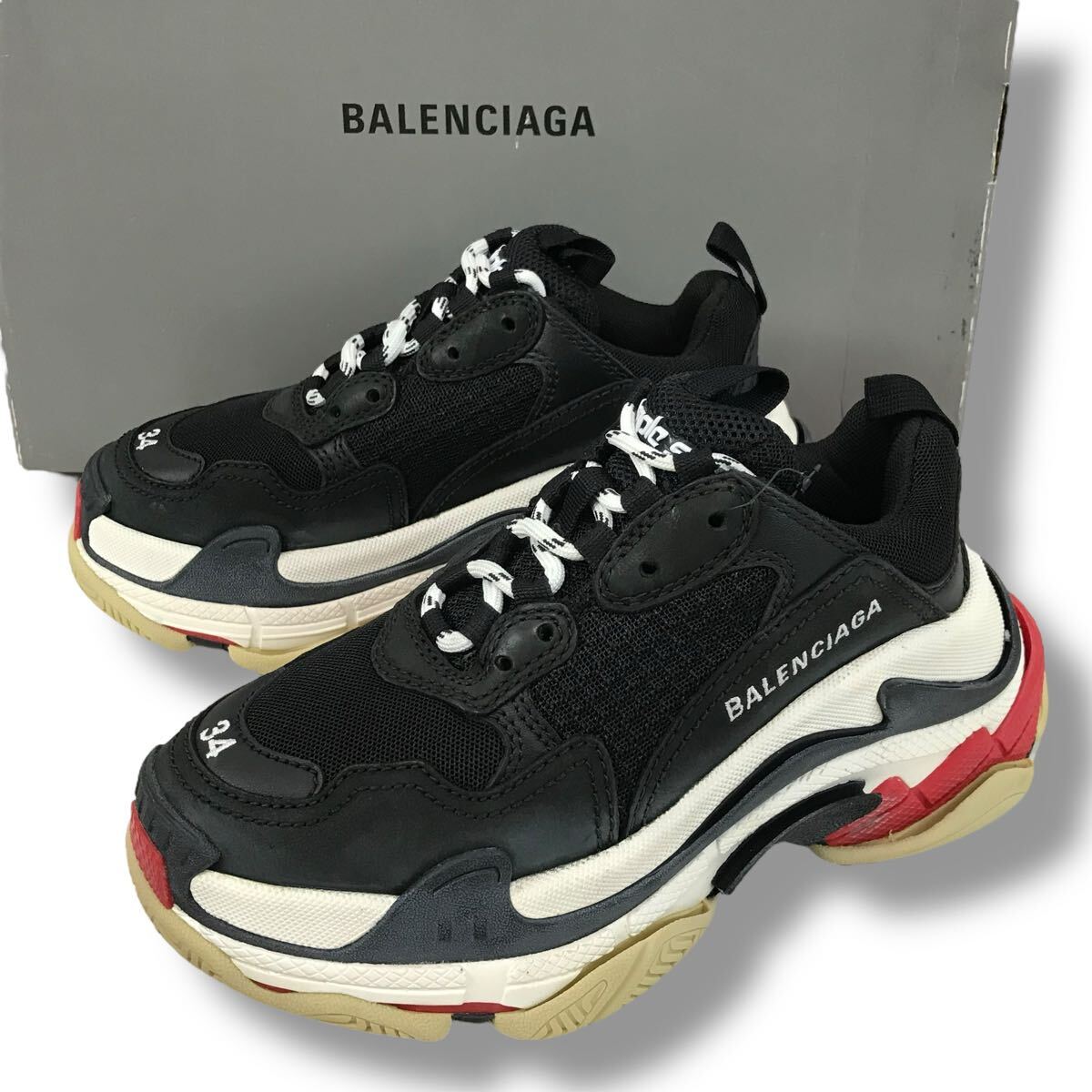 x46 良品 BALENCIAGA バレンシアガ TRIPLE S トリプルS x46 良品 BALENCIAGA バレンシアガ TRIPLE S トリプルS