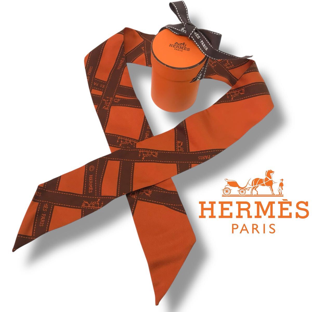x90 希少 HERMES エルメス ボルデュック ツイリー スカーフ x90 希少 HERMES エルメス ボルデュック ツイリー スカーフ