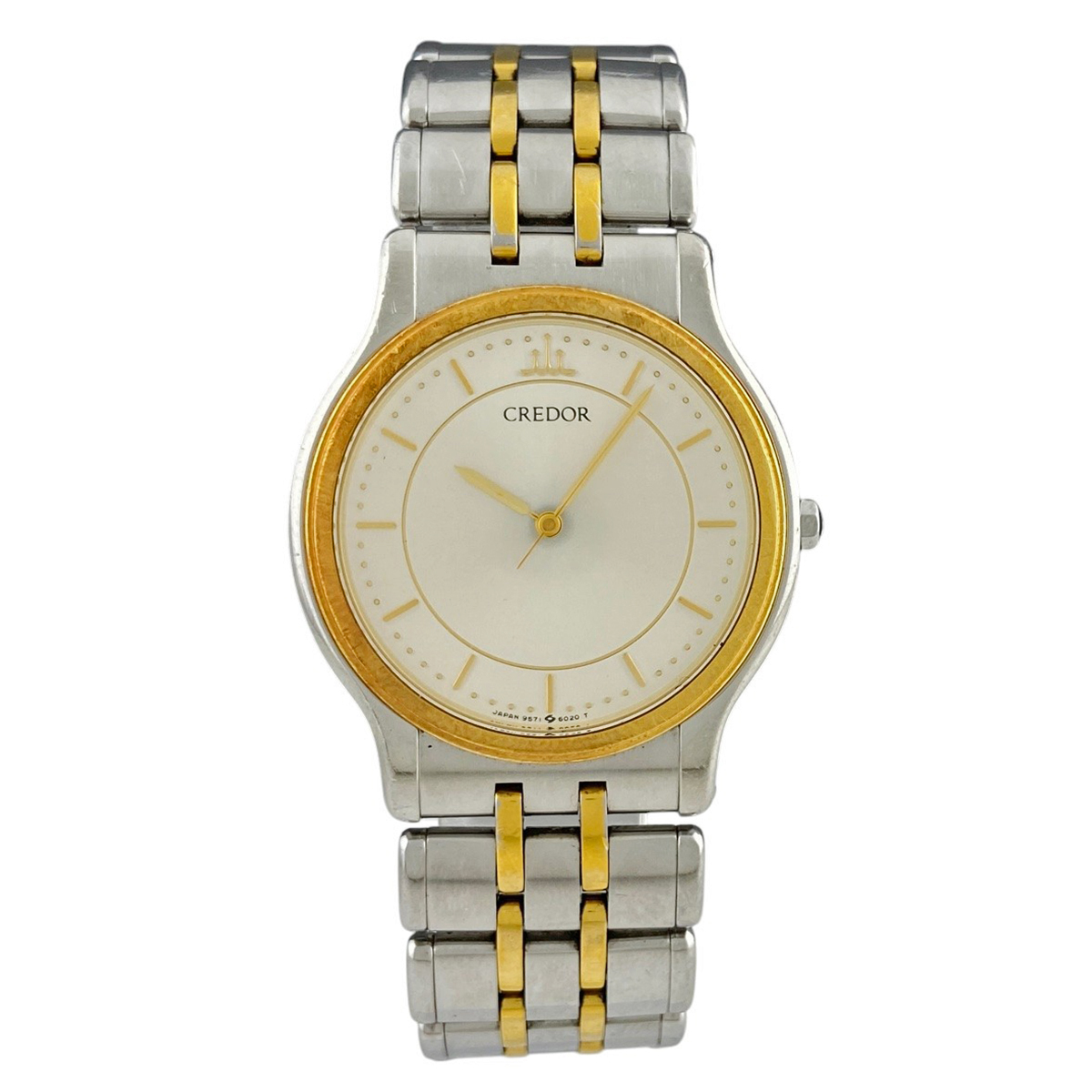 ジャンク品】セイコー SEIKO クレドール 18KTベゼル 9571-6020 ジャンク品】セイコー SEIKO クレドール 18KTベゼル 9571-6020