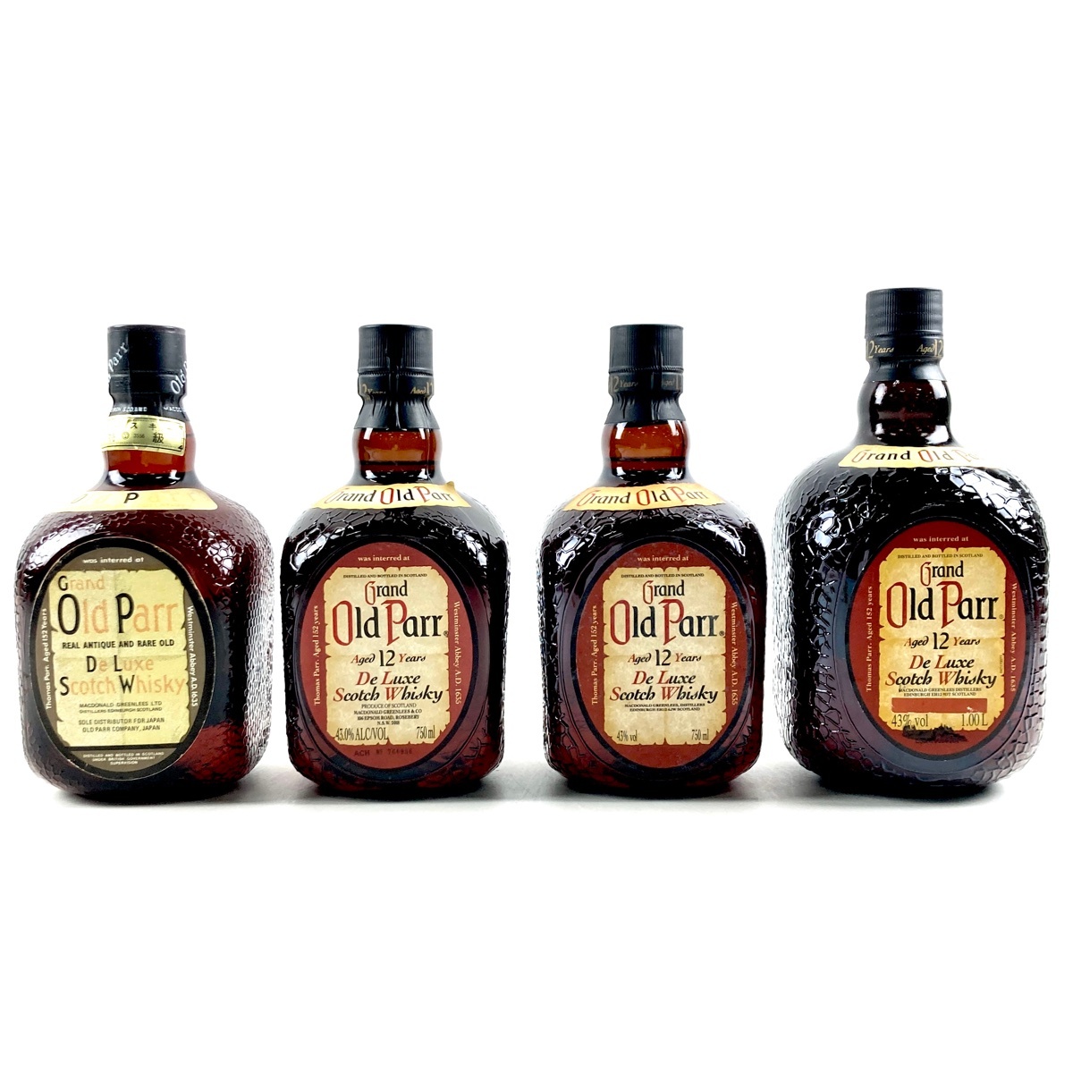 4本 オールドパー Old Parr 旧 12年 デラックス 750ml 4本 オールドパー Old Parr 旧 12年 デラックス 750ml