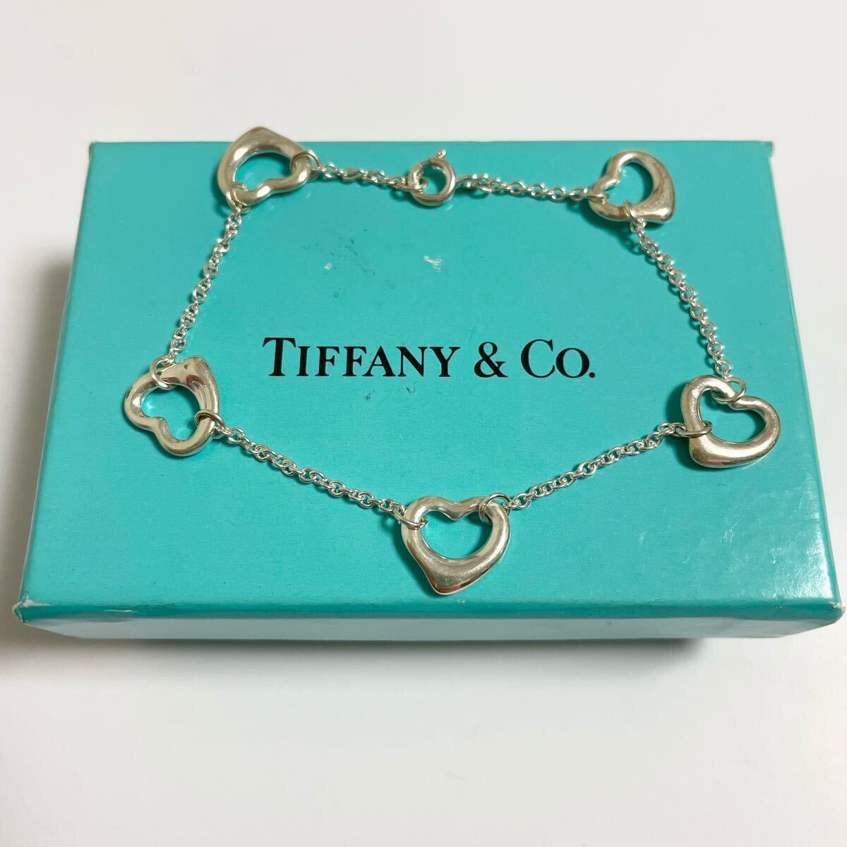 即決 Tiffany&Co ティファニー 5連 オープンハート ブレスレット 即決 Tiffany&Co ティファニー 5連 オープンハート ブレスレット