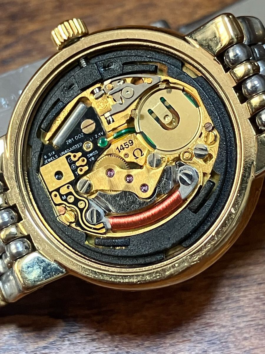 オメガ デビル クオーツ メンズ レディース セット ジャンク オメガ デビル クオーツ メンズ レディース セット ジャンク