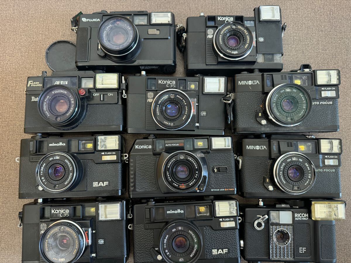 コンパクトフィルムカメラ konica FUJICA minolta Ricoh C35 コンパクトフィルムカメラ konica FUJICA minolta Ricoh C35