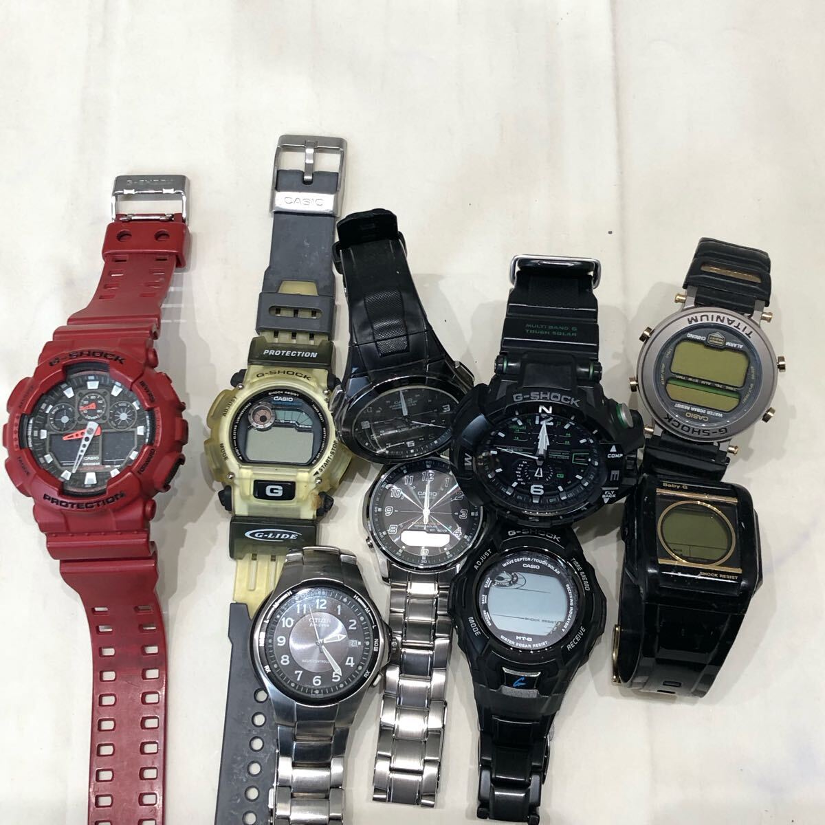 メンズ ブランド 腕時計 9点セット CASIO G-SHOCK CITIZEN Baby メンズ ブランド 腕時計 9点セット CASIO G-SHOCK CITIZEN Baby