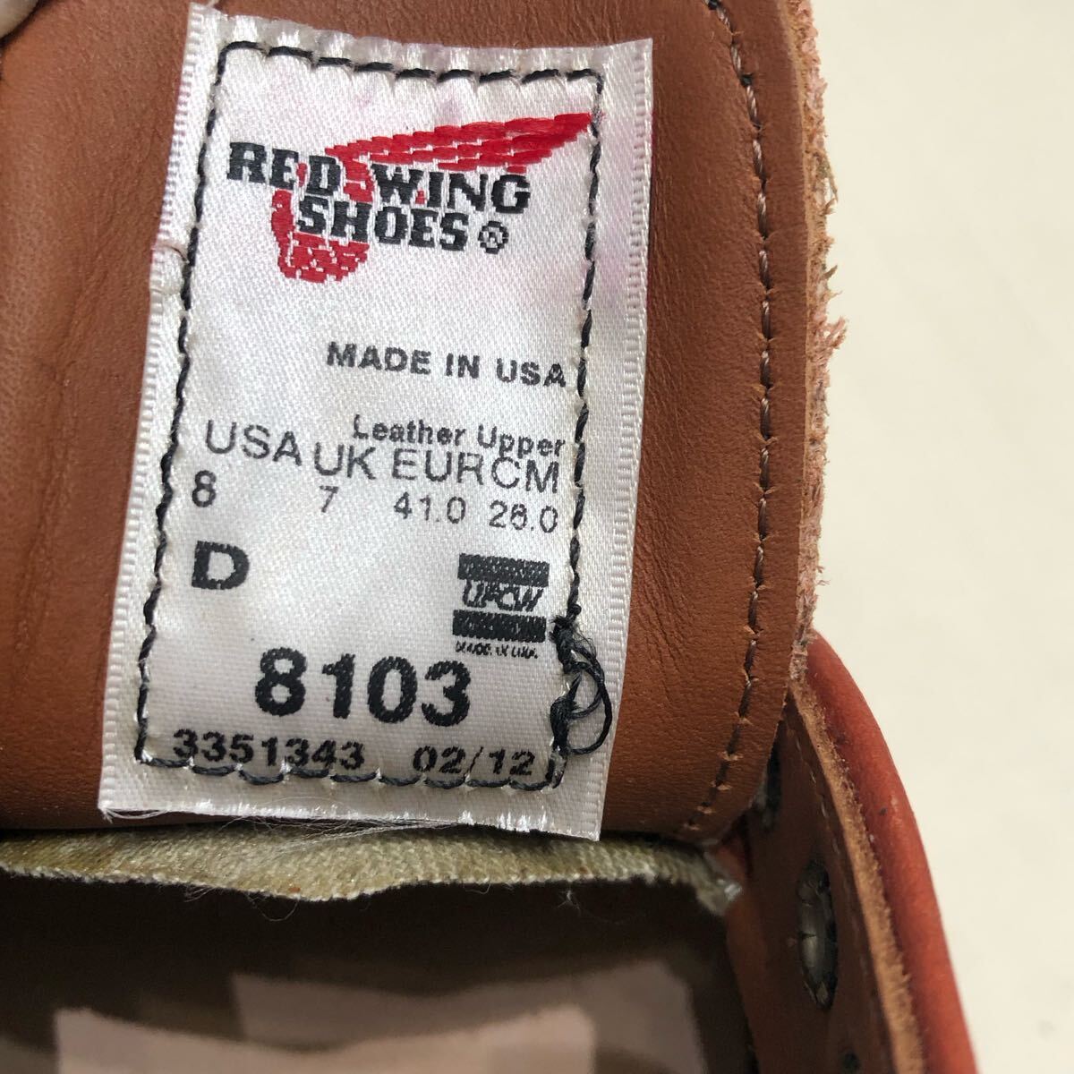 RED WING レッドウィング レザー シューズ 革靴 26cm レッド RED WING レッドウィング レザー シューズ 革靴 26cm レッド