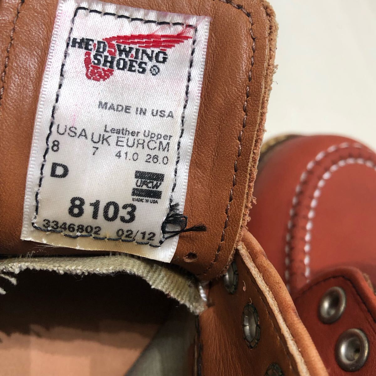 RED WING レッドウィング レザー シューズ 革靴 26cm レッド RED WING レッドウィング レザー シューズ 革靴 26cm レッド