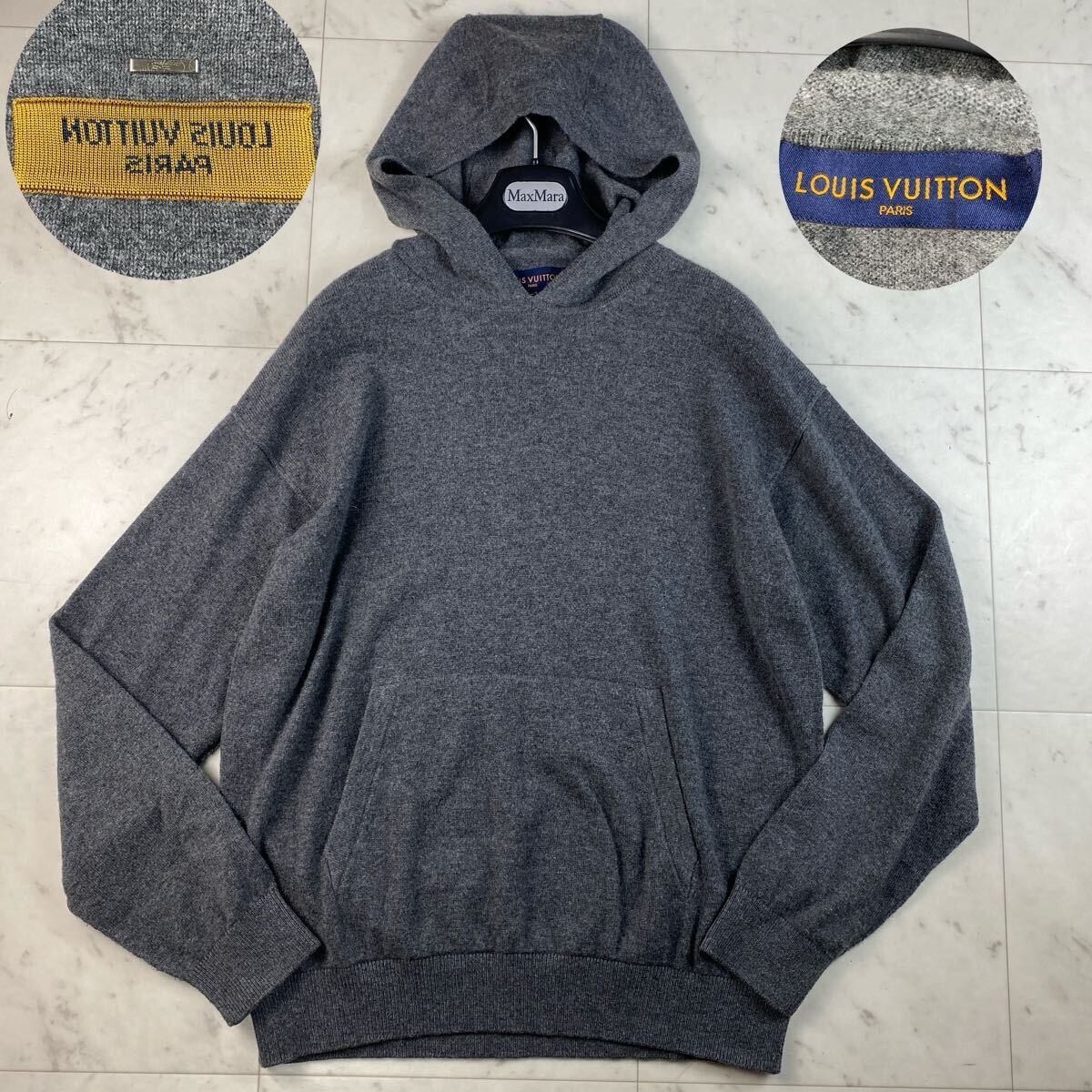 カシミヤ98%◎LOUIS VUITTON ルイヴィトン ニットパーカー 現行 カシミヤ98%◎LOUIS VUITTON ルイヴィトン ニットパーカー 現行