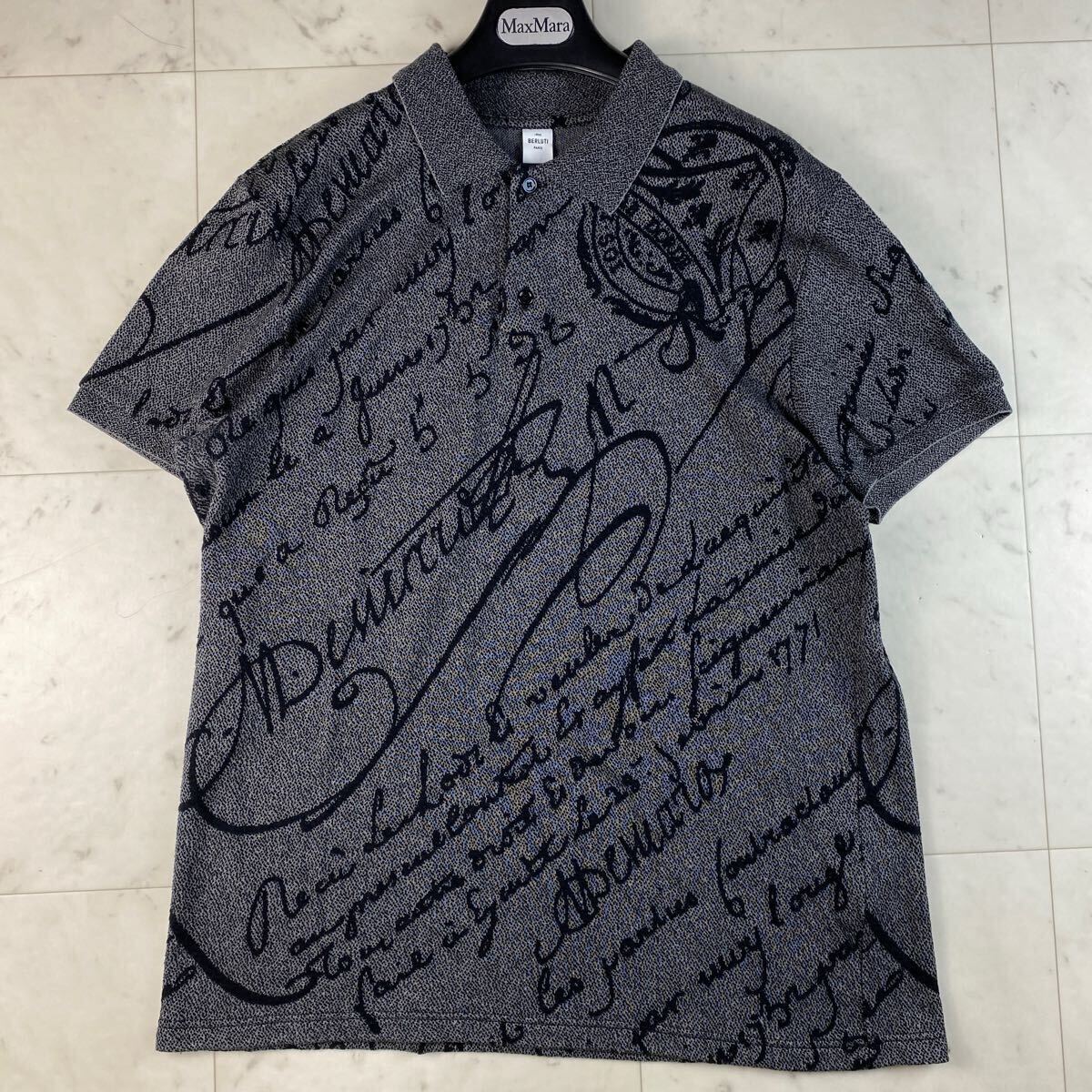 未使用級 L◎BERLUTI ベルルッティ ポロニット 半袖ポロシャツ 未使用級 L◎BERLUTI ベルルッティ ポロニット 半袖ポロシャツ