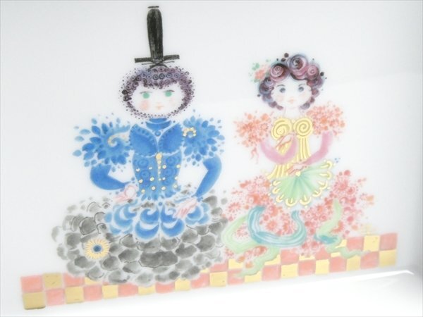 n625 Meissen マイセン 希少作品 金彩 雛人形絵 男雛 女雛 n625 Meissen マイセン 希少作品 金彩 雛人形絵 男雛 女雛