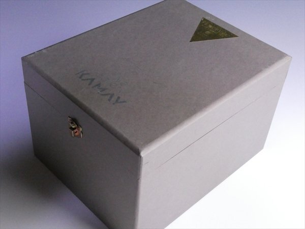N796 カメイ オパールセント クリスタル レリーフ 脚付 大型