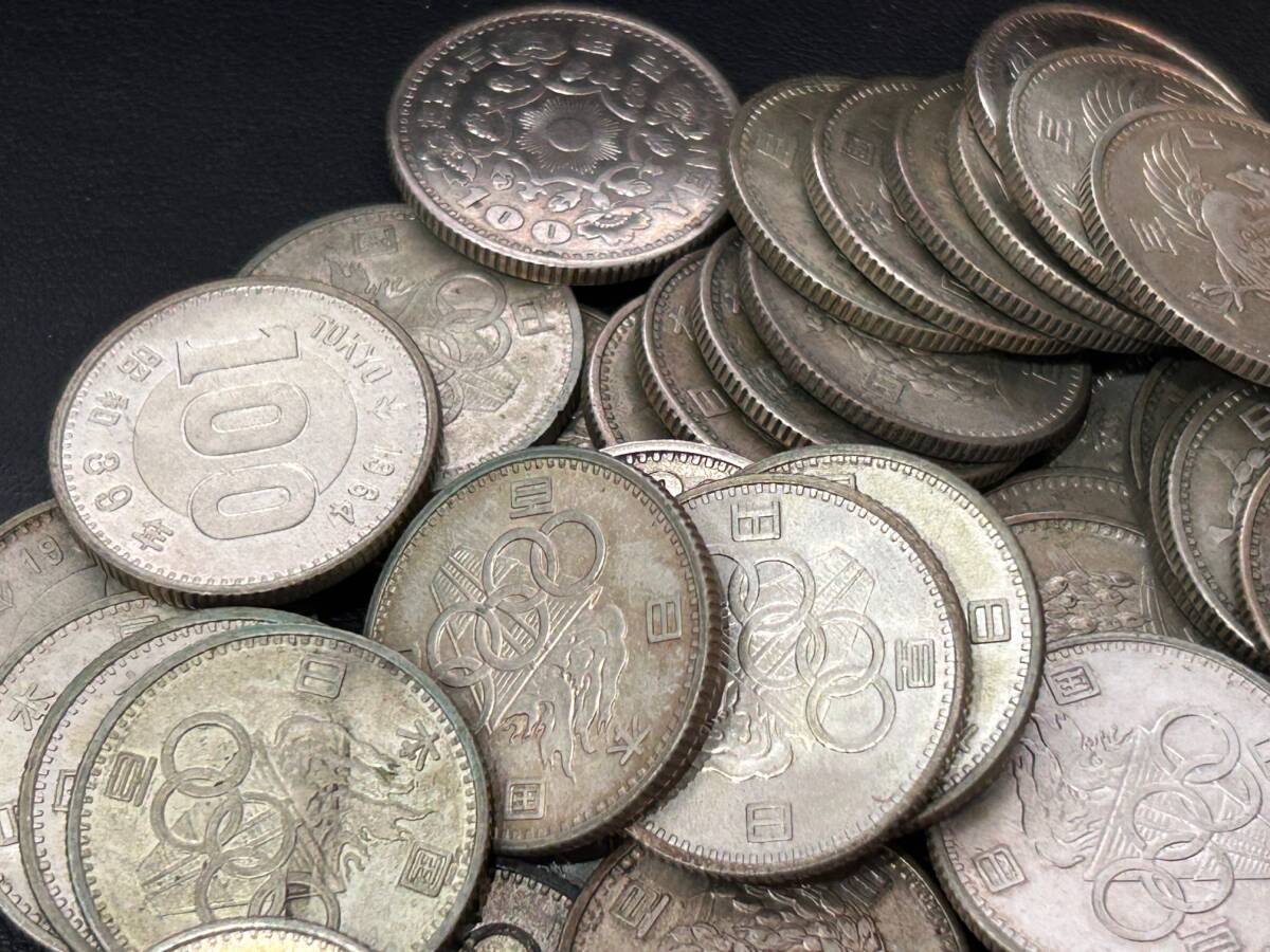 100円銀貨 稲穂 東京オリンピック 鳳凰 計104枚 額面10400円分 100円銀貨 稲穂 東京オリンピック 鳳凰 計104枚 額面10400円分