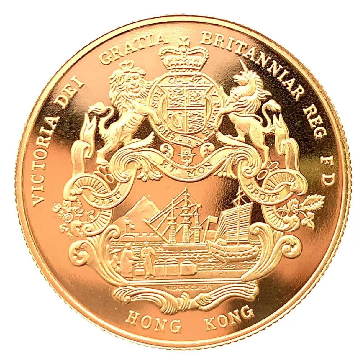 チャールズ皇太子 ダイアナ妃 香港訪問金貨 1989年 22金 16.1g