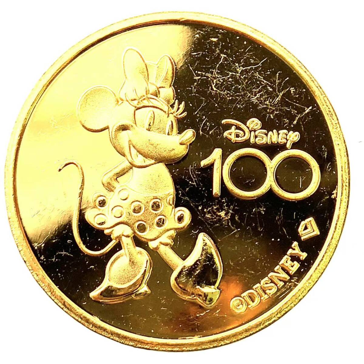 ディズニー金貨 ミッキー 24金 純金 3.1g コイン イエロー